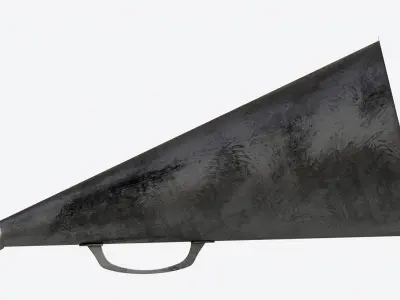 Vintage Metal Megaphone 3D model
