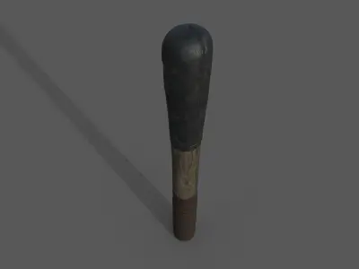 Thief club - Blackjack  Low-poly 3D model