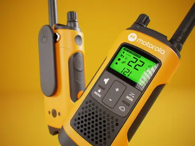 Motorola Walkie-Talkie Talkabout T460 Free low-poly 3D model
