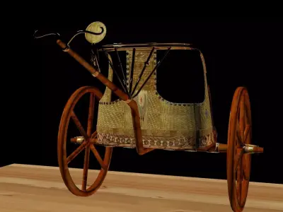 King Tut Chariot  3D model from CGTrader