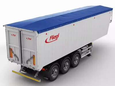 Trailer grain-carrier 3D model