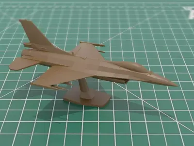 F16C Falcon Jet Aircraft 3MF Model 3D print model