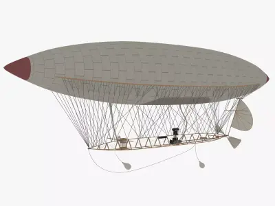 Santos Dumont Airship No6 3D model
