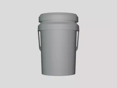 Bucket - Geometry Only No Textures No Materials 3D model