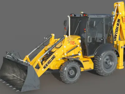 New Holland B115B Backhoe Loader 3D model