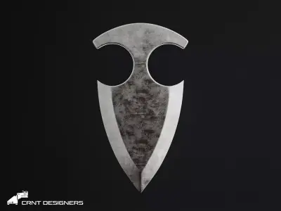 Push Dagger Knife 3D model