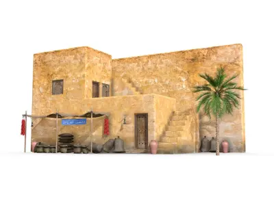  Photorealistic Old Arabic Islamic House Collection 