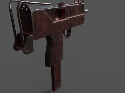 mac 10 high poly 3D model