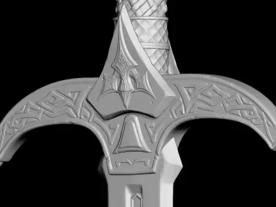 Fantasy Sword 3D model purchase