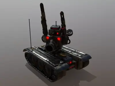 military-tank sci-fi tank 3D model