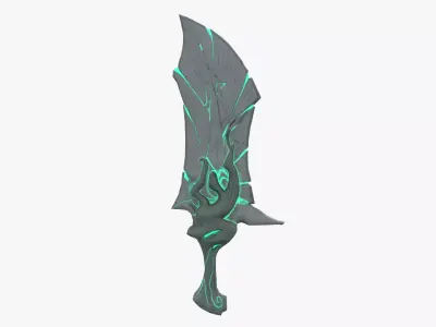 Stylized Dagger Game-Ready Low-poly 3D model