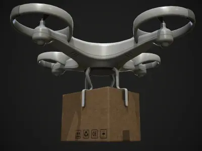Cargo Drone 3D model purchase