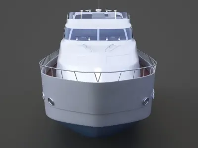 Photorealistic Yacht 02 3D model