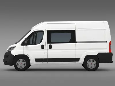 Fiat Ducato Combi Van 2015 3D model
