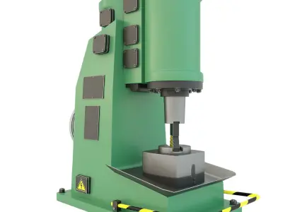 Industrial machine tool - MA4129 Forging hammer press-stamping 3D model