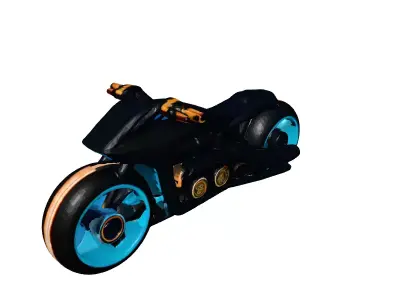 Futuristic Hoverbike Engine 3D Model 3D model