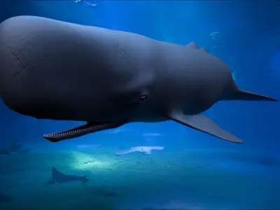 Sperm whale 3D model buy
