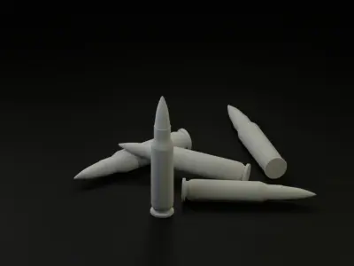 AK-47 Bullet Free 3D model