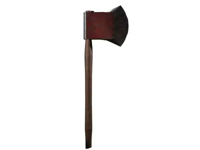 Free Medieval Axe Game Ready Low Poly PBR Woodcutter Tool Free low-poly 3D model