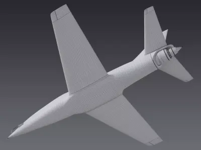 Interceptor UAV Fighter 3D model