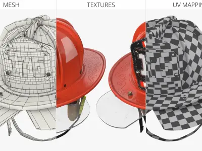  Cairns N5A Firefighting Leather Helmet Red 