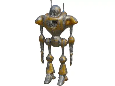 Droid Low-poly 3D model purchase