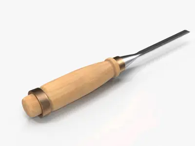 Straight chisel 6mm 3D model