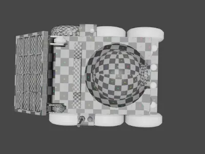 Rover From Planet 51 Untextured 3D model