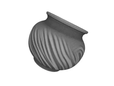 Old Style Decorative Pot 3D Print Model Design 3D print model