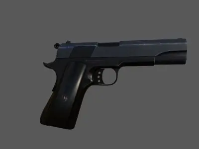 Modern Pistol 4 Low-poly 3D model