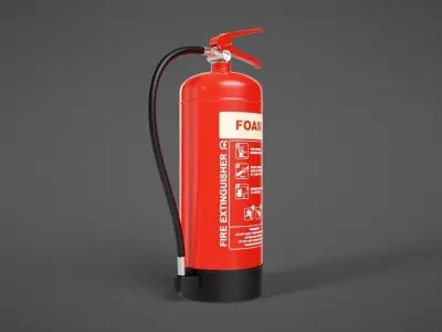 Foam Fire Extinguisher 3D model purchase