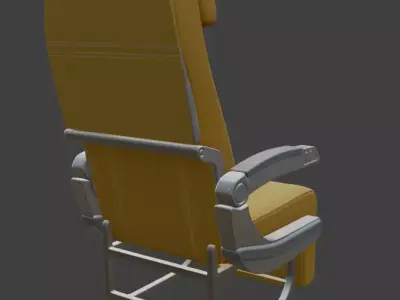 Airplane chair 3D model get