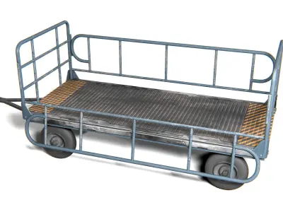 Cart 01 PBR Low-poly 3D model