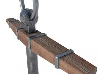 Historical Anchor PBR low poly Low-poly 3D model