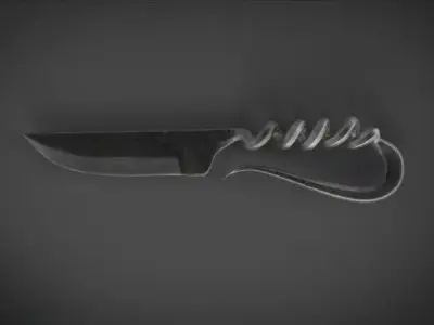 mediv knife Low-poly 3D model