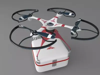 Medical drone 3D model purchase