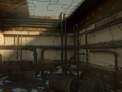 Pipes Room Scene 3D model