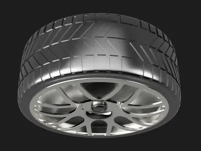 Car Tyre 3D model by vinayakunni414
