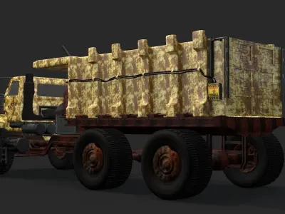 Military Apocalyptic Truck -3D model  3D model