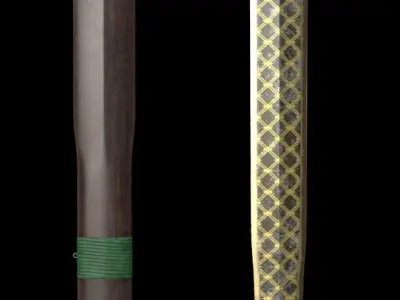   Fantasy Ancient Chinese Sword Low-poly 3D model
