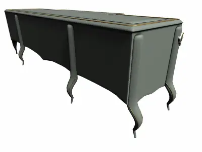 Antique French style tv unit Low-poly 3D model