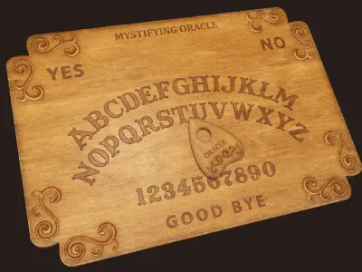 Spirit Ouija Board - PBR Game Ready  Low-poly 3D model