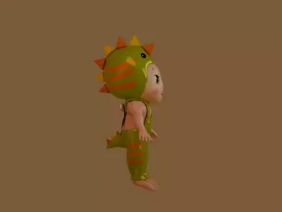 Sonny angel stegosaurus Low-poly 3D model