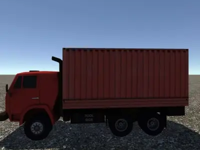 Industrial Small Truck Pack - V Low-poly 3D model