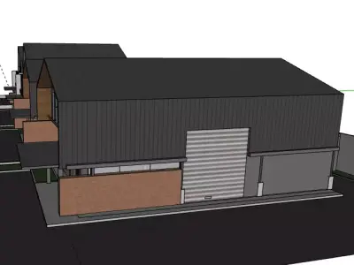 WAREHOUSE AND OFFICE MODEL 3D model