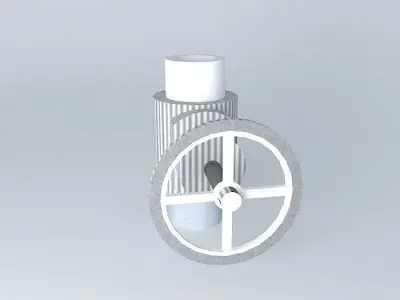 3 way valve 3D model