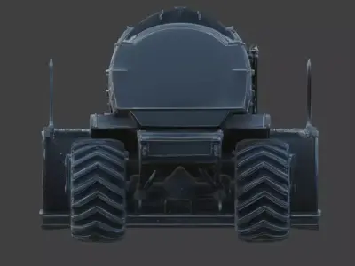 Arctic Predator Bulldozer Car 3D Model Low-poly 3D model