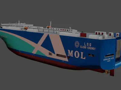 Vehicles Carrier 3D model Low-poly 3D model