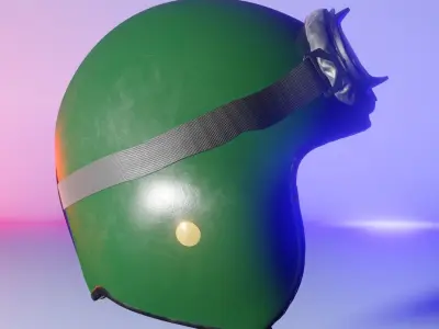 Pilot Helmet 3D model purchase