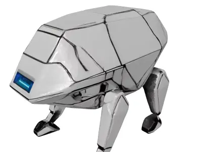 SciFi Quadruped Robot Walker 3D model
